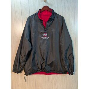 Vintage Ohio State Buckeyes Pro Player Reversible Jacket Mens Large Black 1/4